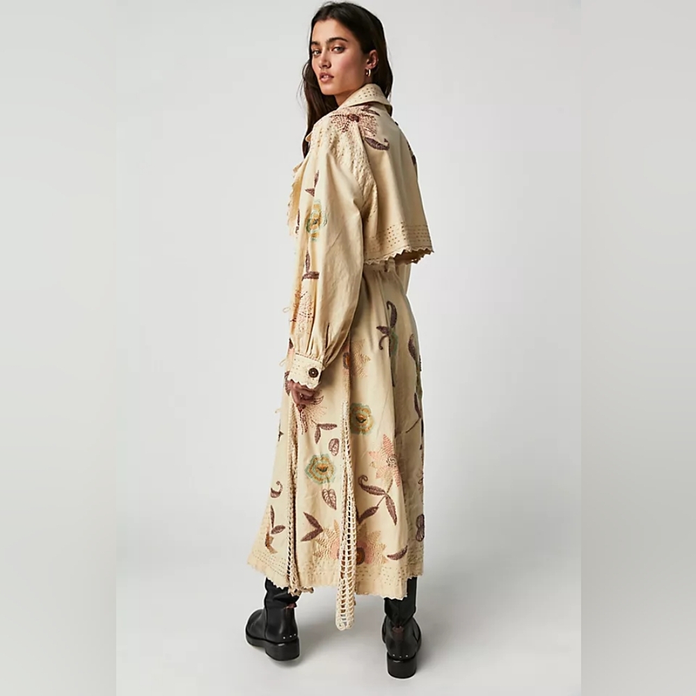 Free people Forget Me Not Trench Coat